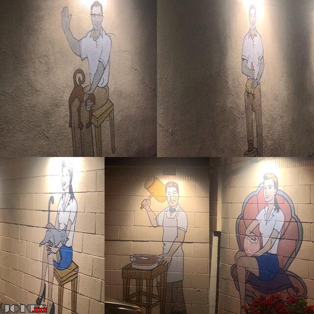 Outside an adult store in San Diego